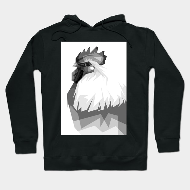 chicken awesome color grayscale Hoodie by Rizkydwi